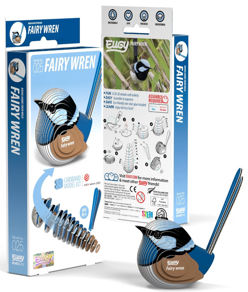 EUGY Fairy Wren 3D Puzzle #025 - Package image