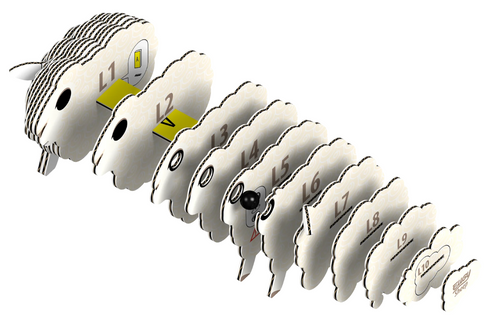 EUGY Sheep 3D Puzzle #018 - construction image