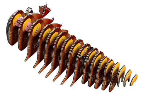 EUGY Walrus 3D Puzzle #107 - construction image