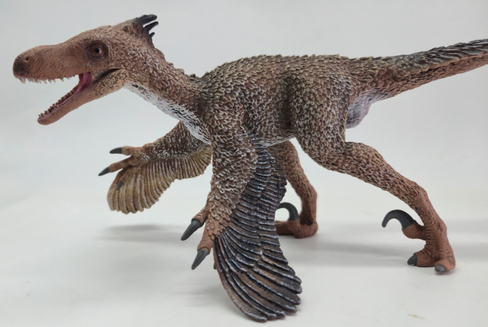 CollectA Feathered Velociraptor Deluxe 1:6 Scale #80010 Left Side Image