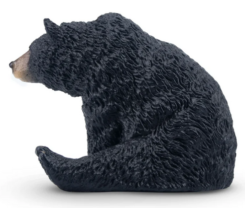 Toymany - Resting Black Bear #00509 - left-side view image