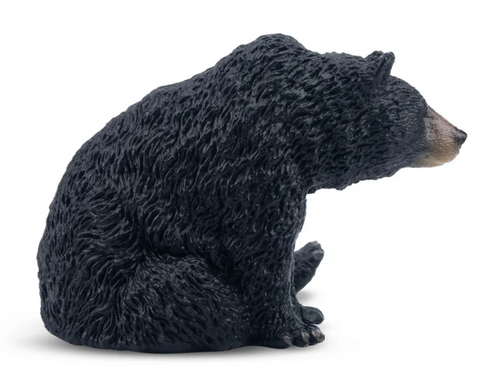 Toymany - Resting Black Bear #00509 - side view image