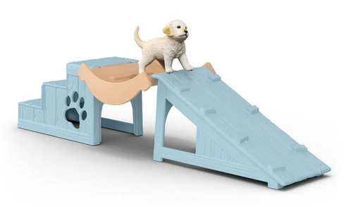 Schleich Adventure Fun with Puppies Playset #42763 - Dog on Ramp Pic