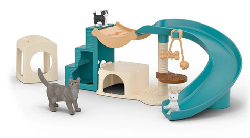 Schleich Playfun for Cats Playset #42764 - Front View
