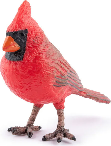 Papo - Red Cardinal #50322 - Bird Figure Bright Red