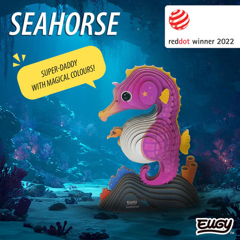 EUGY Seahorse 3D Puzzle #141 - Red Dot Winner