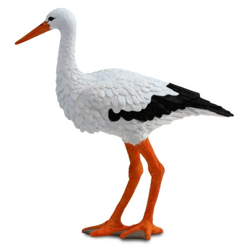 Safari Ltd. White Stork #100305 - Left Side View