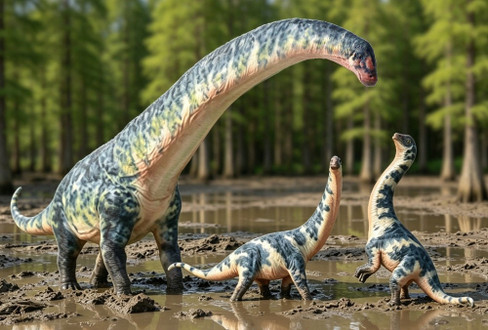 Haolonggood Dreadnoughtus - Limited Edition - Blue - Landscape Picture