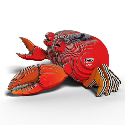 EUGY Crab 3D Puzzle #144 - Left Front View