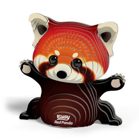 EUGY Red Panda 3D Puzzle #126 - Right Front View