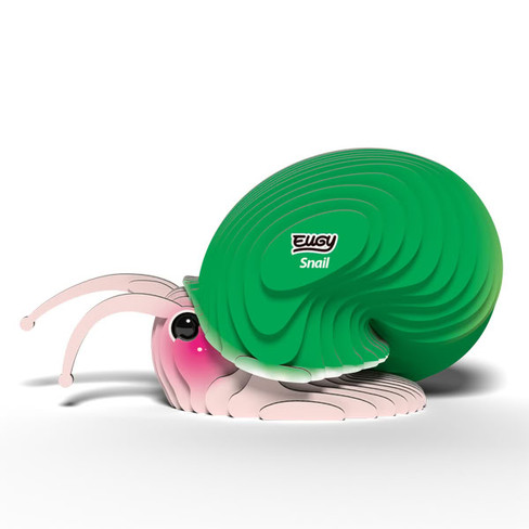 EUGY Snail 3D Puzzle #143 - Left View