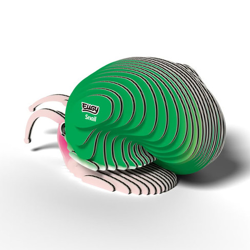 EUGY Snail 3D Puzzle #143 - Left Rear View