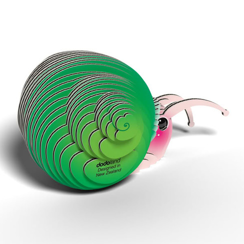 EUGY Snail 3D Puzzle #143 - Right Rear View