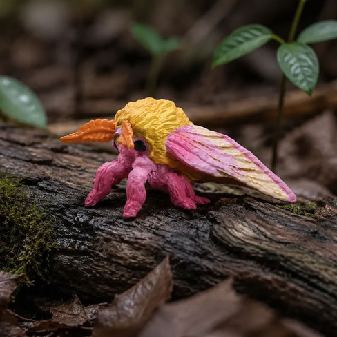 Toymany Rosy Maple Moth #00499 - In Nature