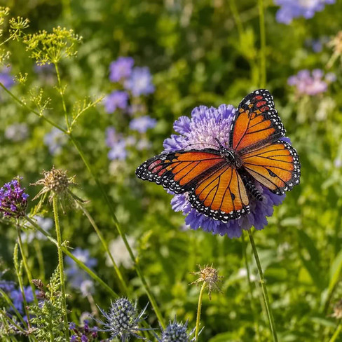 Toymany Monarch Butterfly #00498 - In Nature