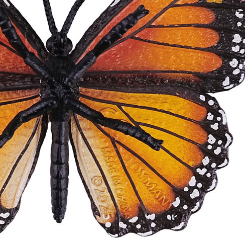 Toymany Monarch Butterfly #00498 - Top View Close-Up