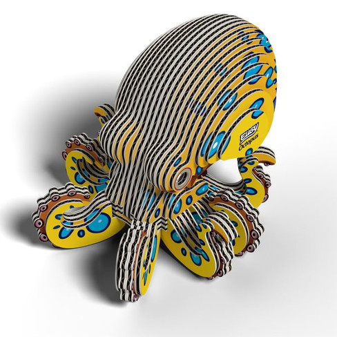 EUGY Octopus 3D Puzzle #147 - Left Front View