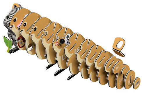 EUGY Quokka 3D Puzzle #146 - Exploded Construction View