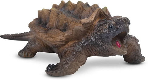 Toymany Alligator Snapping Turtle - Mini #00396 - Right Front View