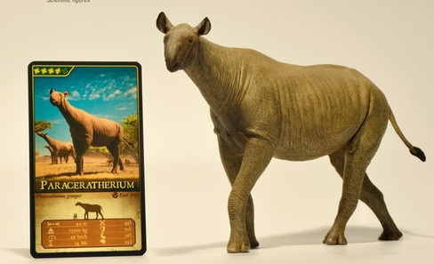EoFauna Paraceratherium Grangeri #014 - Left View with Bonus Collectible Card