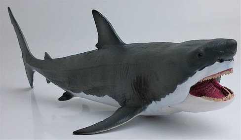 CollectA Megalodon with Moveable Jaw - Side View