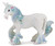 Papo Blue Ice Unicorn with Spiral Ice Horn and Flowing Mane
