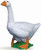 Papo White Goose Figure on Base