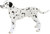 Papo Dalmation Figure with Lots of Black Spots