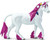 Safari Ltd Pink Unicorn - Side View Safari Ltd Pink Unicorn - Side View