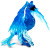 Safari Ltd. Blue Phoenix - Glossy Blue Wings - Right Side View