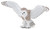 Papo Flying Snowy Owl #50304 Manufacturer Image side view