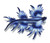 Bullyland Blue Sea Slug Glaucus Atlanticus #67511 Manufacturer Picture side View Bullyland Blue Sea Slug Glaucus Atlanticus #67511 Manufacturer Picture side View