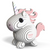 EUGY Unicorn 3D Puzzle #014 - Manufacturer main image