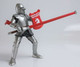 Papo Unicorn Knight with Spear - Red -Front Side View