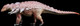 Haolonggood Edmontonia - Jiebao Dinosaur Figure - Side View - Black Background