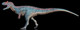 Haolonggood Allosaurus - Yangzhi - Dinosaur Figure - Black Background - Left Side View