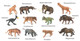 CollectA Mini Prehistoric Animals Box Set #A1100 - Animals included Image