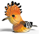 EUGY Hoopoe  3D Puzzle #105 - side view image