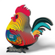 EUGY Rooster 3D Puzzle #133 - Manufacturer rear image