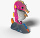EUGY Seahorse 3D Puzzle #141 - Right Front View