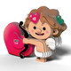 EUGY Cupid 3D Puzzle #140 - Left Front View
