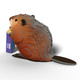 EUGY Beaver 3D Puzzle #127 - Left Rear View