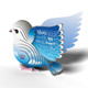 EUGY Dove 3D Puzzle #505 - Left Rear View