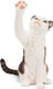 Toymany Waving Tabby and White Cat - Mini #00118 - Main Picture