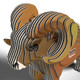EUGY Bighorn 3D Puzzle #145 - Close-up View