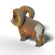 EUGY Bighorn 3D Puzzle #145 - Left Rear View