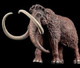 Haolonggood Mammuthus Primigenius - Reddish Brown #007-A - Left Front View over Black