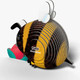 EUGY Bumblebee 3D Puzzle #073 - Right Rear View