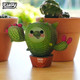 EUGY Cactus 3D Puzzle #130 - Happy Cactus