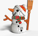 EUGY Snowman 3D Puzzle #056 - Left Front View